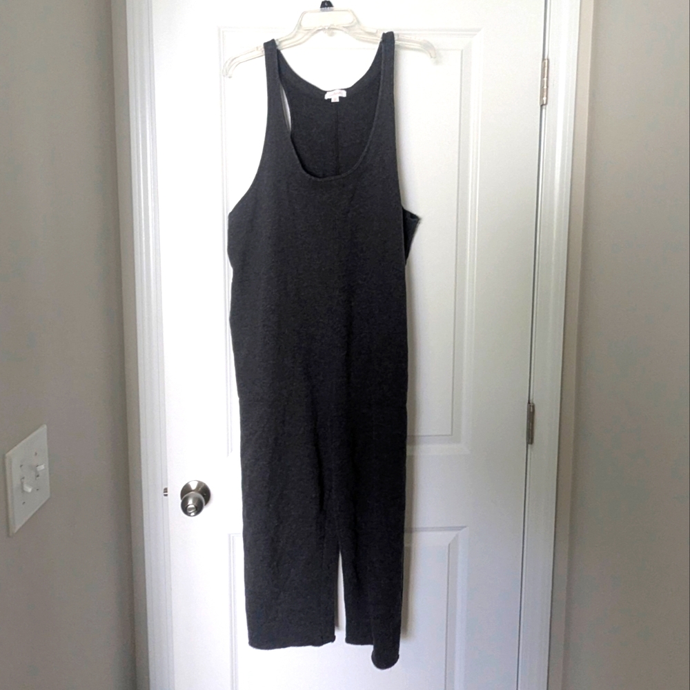 Colsie Dark Gray Sleeveless Jumpsuit